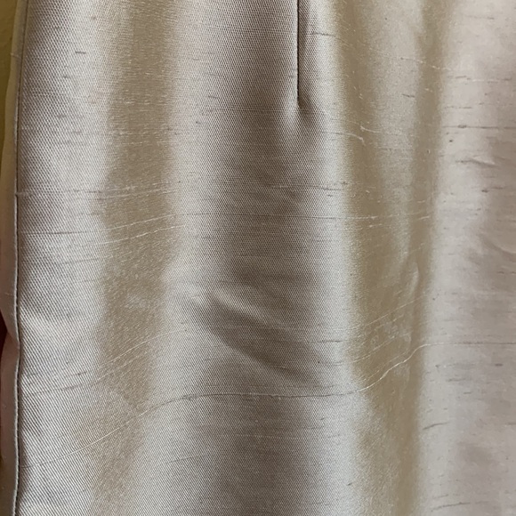 BCBGMaxAzria Cocktail Raw Silk Fully Lined Zip Spaghetti Strap Sheath Dress 10 - Picture 6 of 17